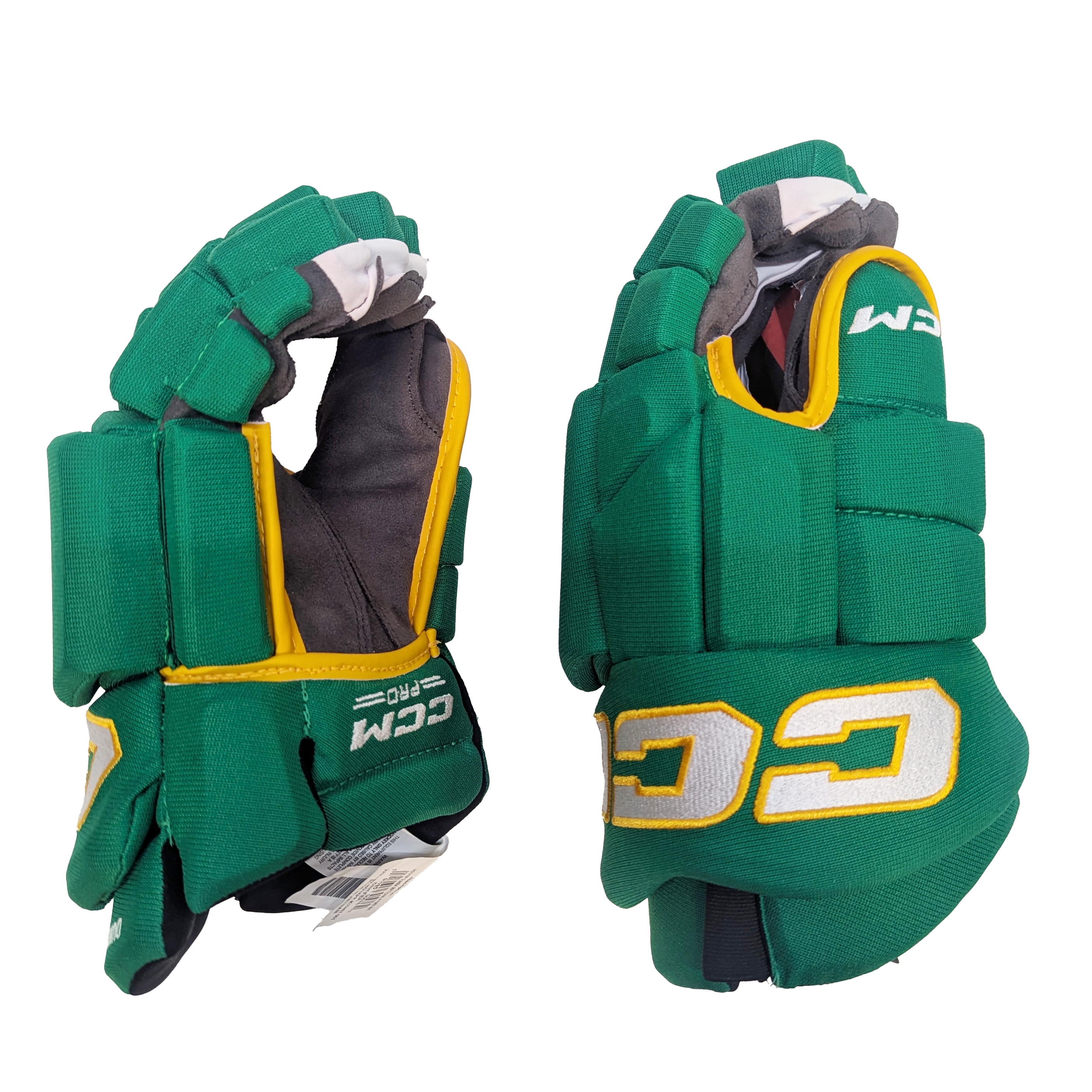 CCM HGTKPP - NHL Pro Stock Glove - Mathew Dumba (Green/Yellow)